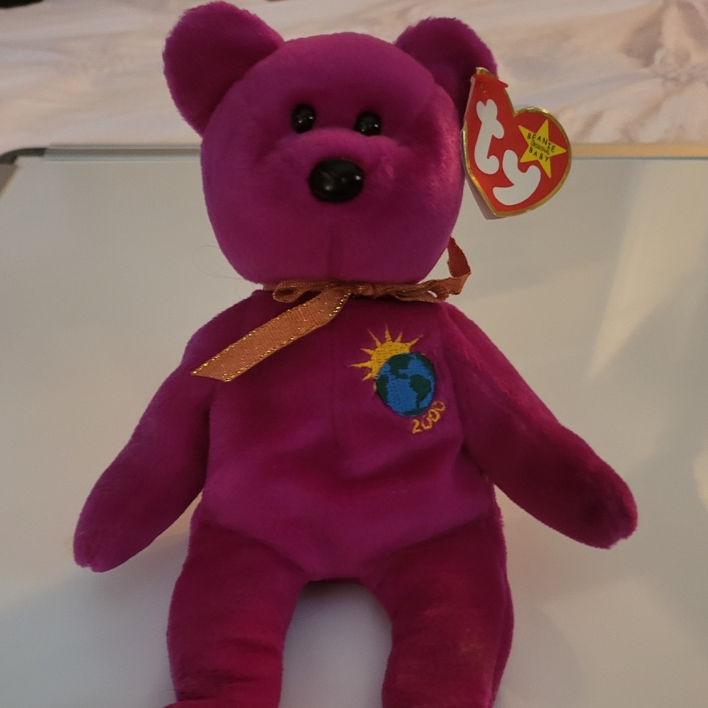 Ty Beanie Baby Bear Millennium